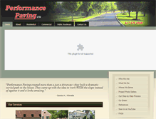 Tablet Screenshot of performancepavingltd.com